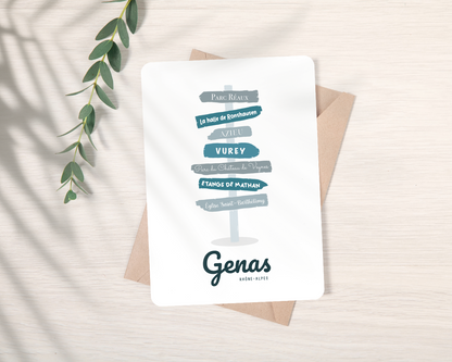 Carte "Genas"