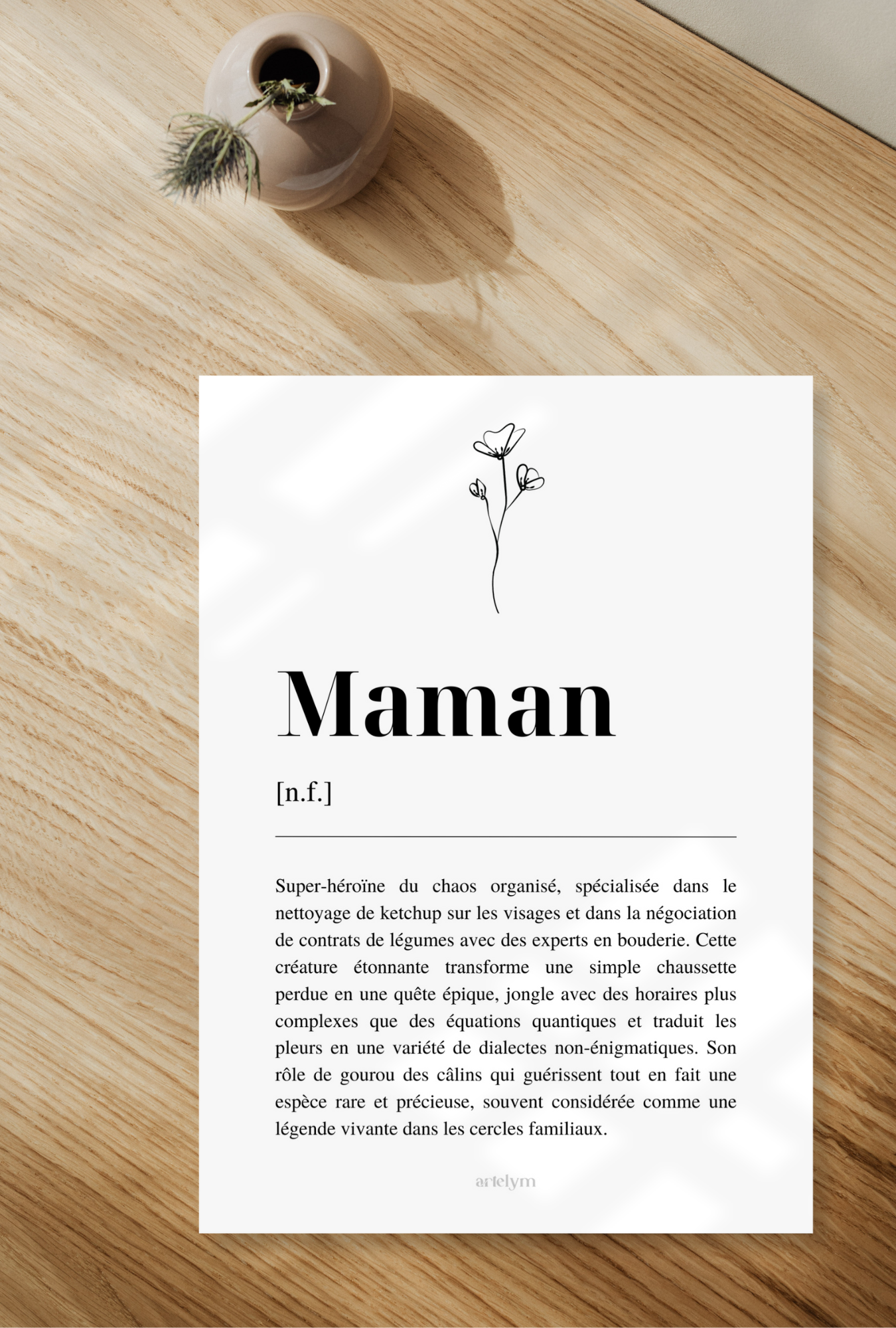 Affiche Définition "Maman"