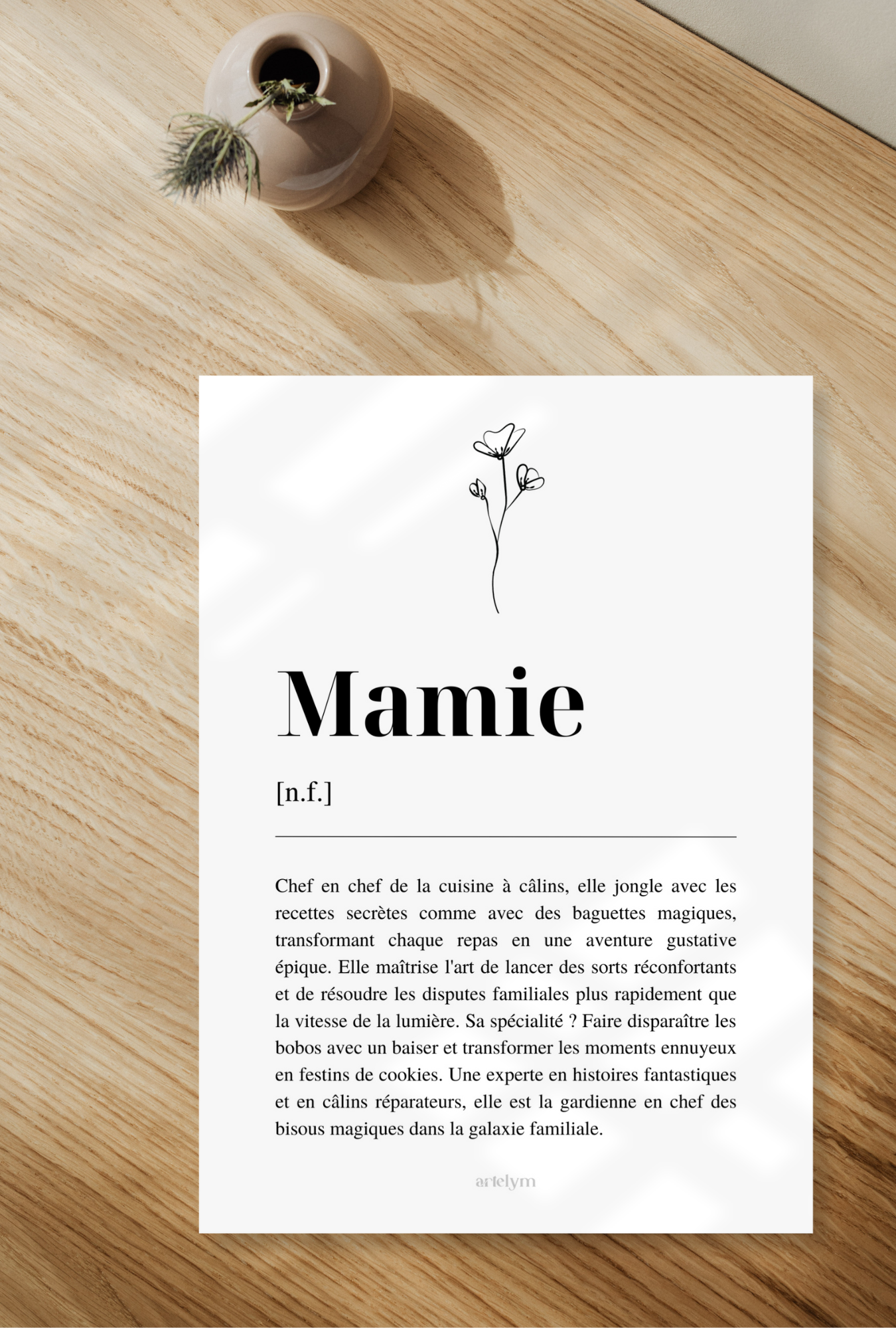 Affiche Définition "Mamie"