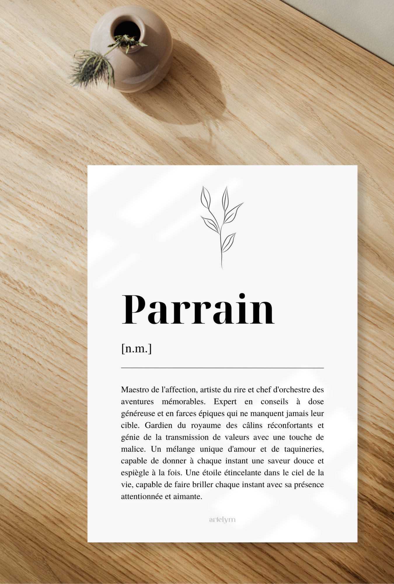 Affiche Définition "Parrain"