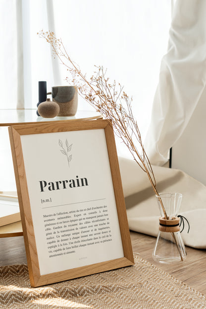 Affiche Définition "Parrain"